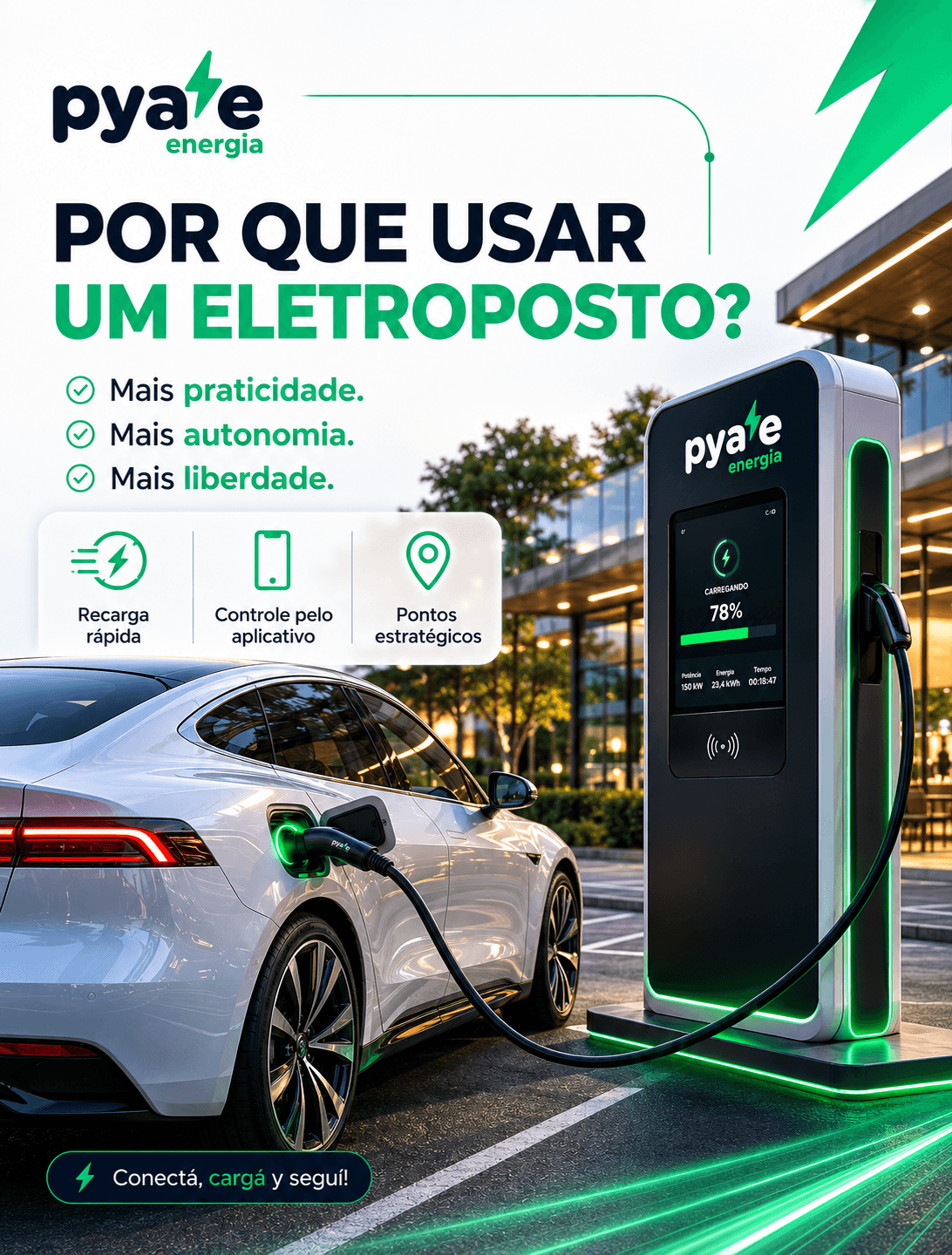 Cliente carregando o veículo